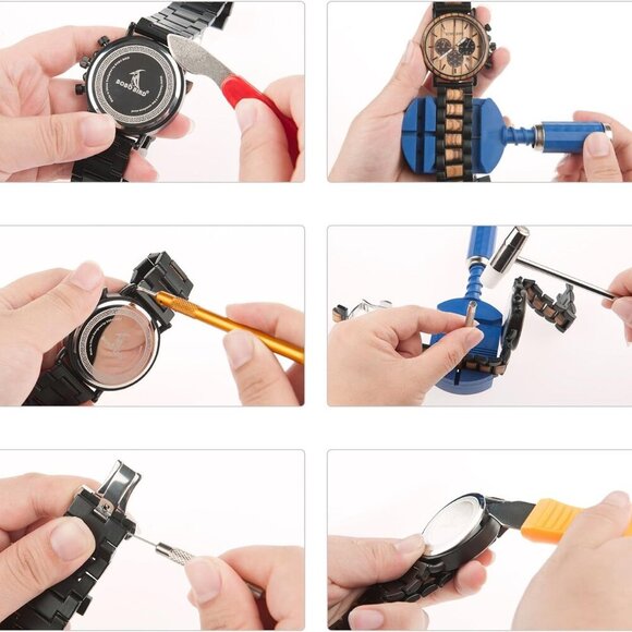 Watch Repair Tool Kit Professional Spring Bar Watch Band Link Pin Tools Set - Picture 4 of 7